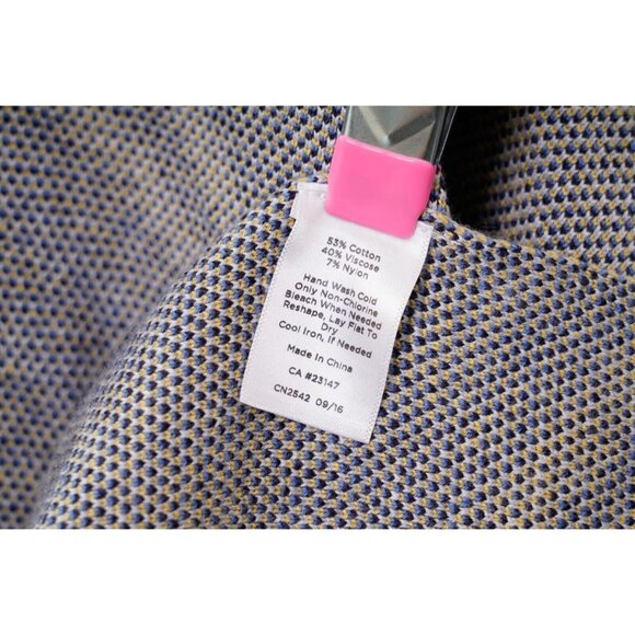 Talbots Chevron Wrapped Cardigan Cotton Blend Women's One Size Shawl Wrap - Picture 11 of 12